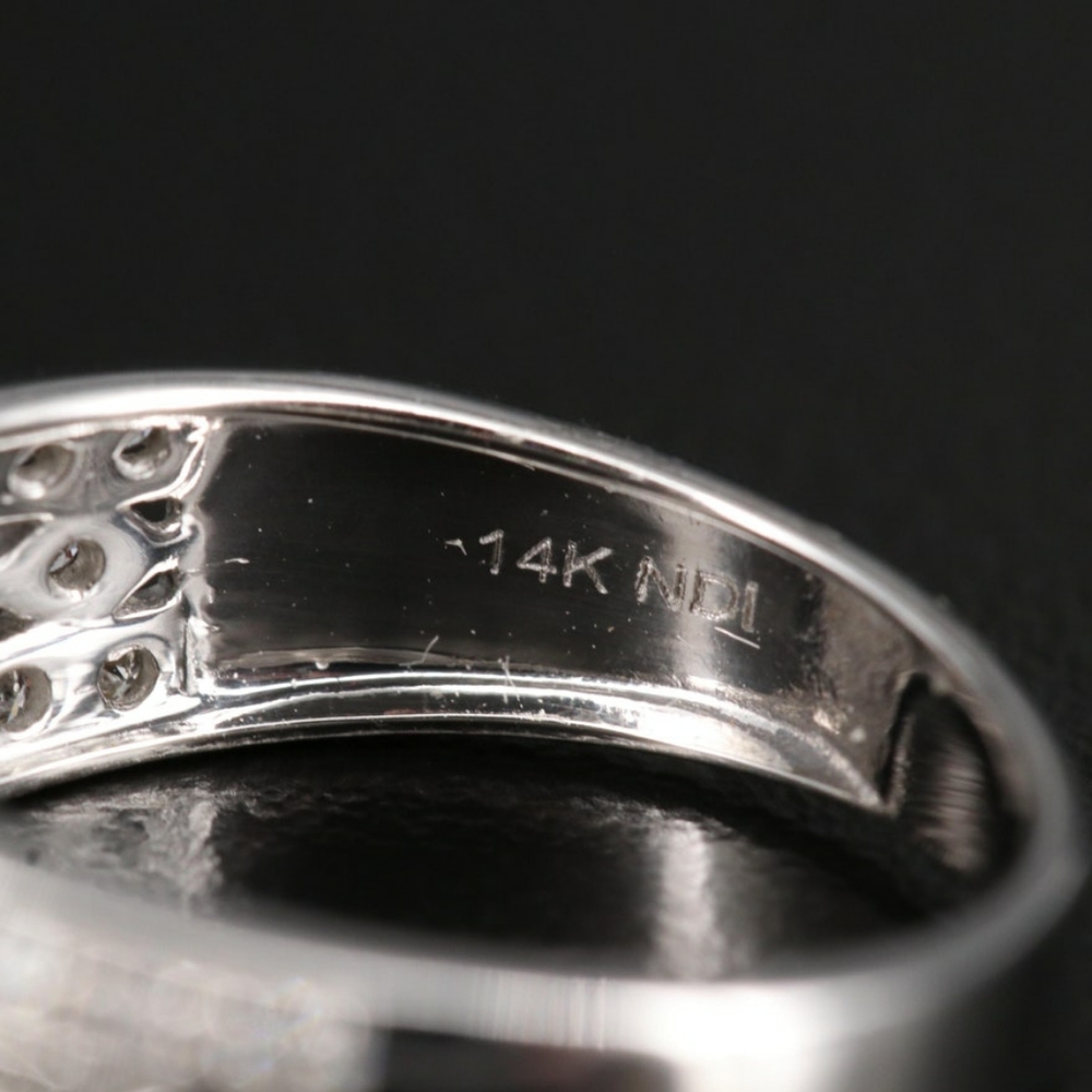 🚫SOLD🚫14K Diamond Halo Illusion Wedding Set ❤💍 - Picture 8 of 8
